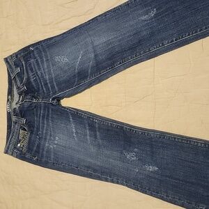 Miss Me brand blue jean capris. Size 28